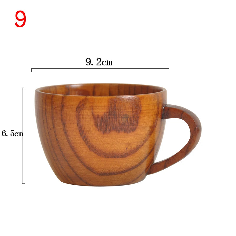 Wooden Big Belly Cups Handmade Natural Spruce Wood Cups Beer Tea Coffee Milk Water Cup Kitchen Bar Drinkware for Kitchen Quick Pick Grocers